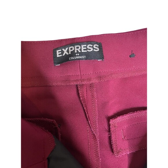 Express Women's Dress Pants Columnist Red Size 00 Professional Office - Picture 4 of 12